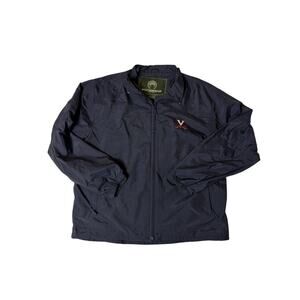 Weatherproof Navy Blue Windbreaker Jacket Men's Medium Full Zip Lightweight